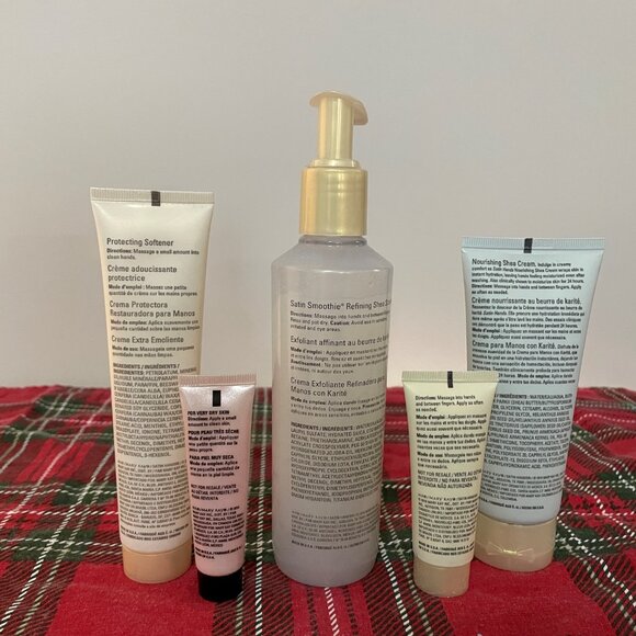 NWOT Mary Kay Satin Hands Set Shea Scrub, Shea Cream & Protecting Softener - Picture 6 of 9
